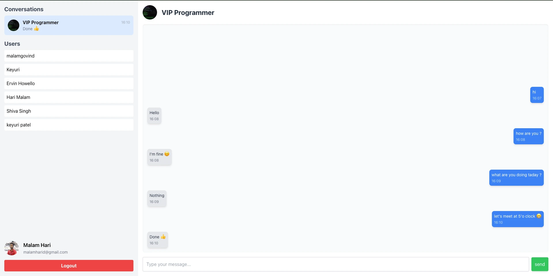 Secure Chat App
